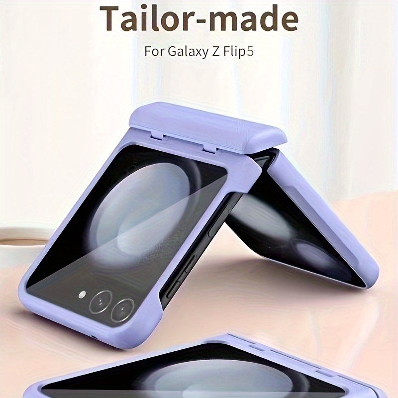 For Samsung Z fold 5/4/3 Flat Hinge Folding Electroplated Lens Film Phone  Case