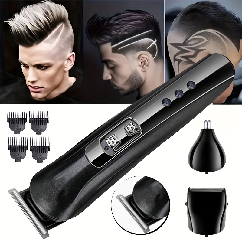 Barber Clippers Haircut Kit Rechargeable Hair Clippers Men's - Temu