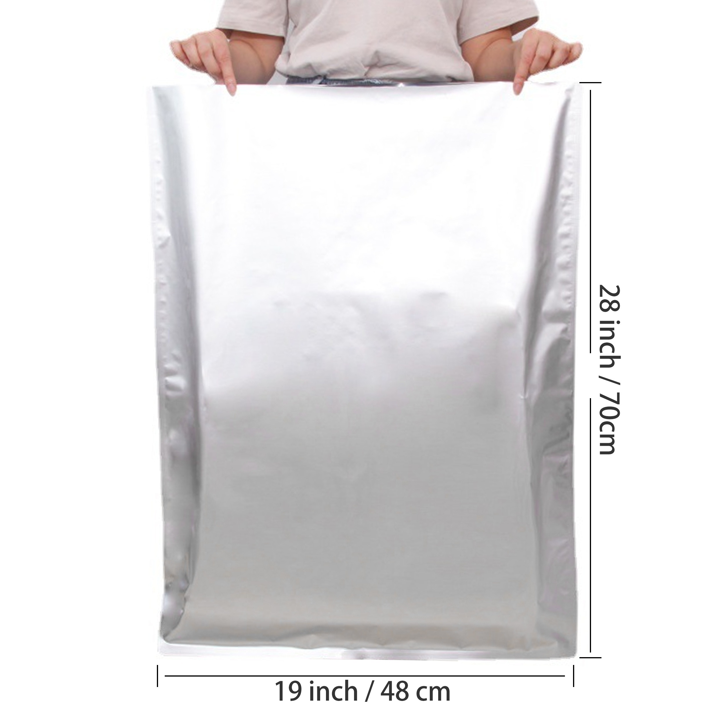 5 Gallon Mylar Bags 9.5 Mil Thick Ziplock Resealable Mylar Bags