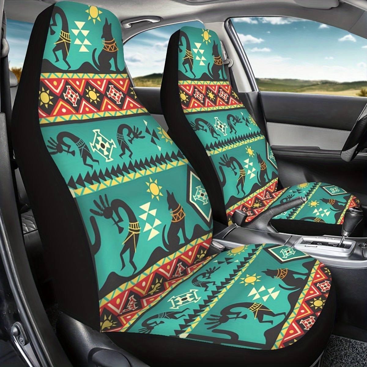 15 Stück Autositzbezüge Farbe Navajo Grün Sitzbezüge - Temu Germany
