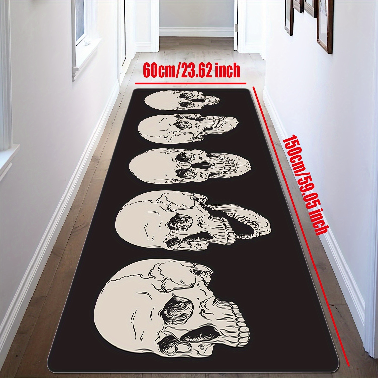 Gothic Skull Print Kitchen Mat Household Non slip Runner Rug - Temu