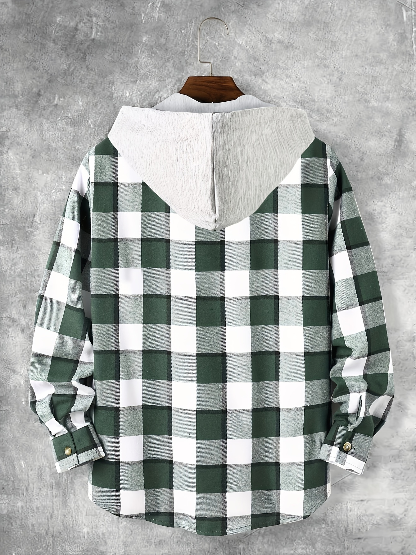 Flannel hoodie style hot sale