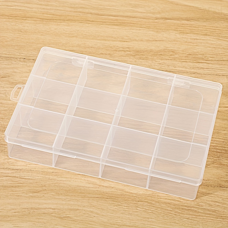 1pc Portable Plastic Multipurpose Storage Box, For Jewelry Earrings Rings  Necklace Beads, Accessories Hair Tie Clip Container