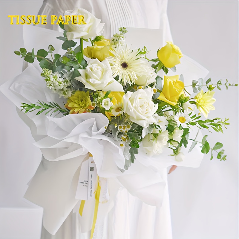 Korean Style Waterproof Colors Flower Wrapping Paper Florist - Temu