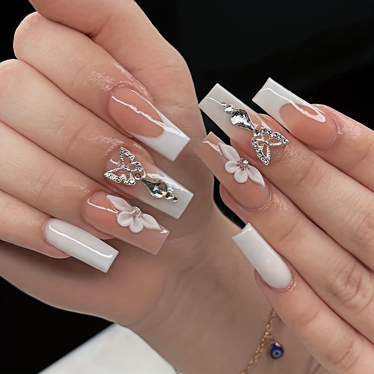 White nails with design ideas: Perfect white nail art ideas to try -  YEN.COM.GH