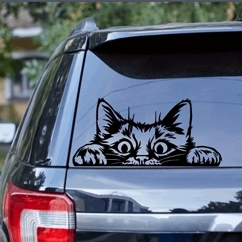 Peaking Trunk Car Sticker Bumper Window Decal Black White Decor Waterproof  Funny