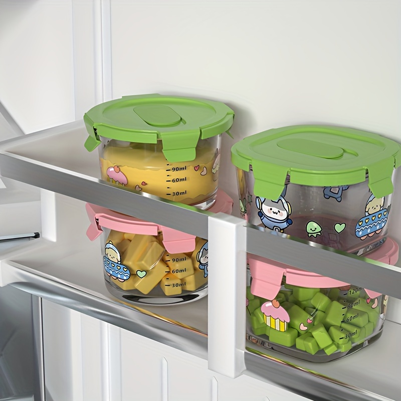 baby Food Container Fruit Snack Box Small Storage Box Freezer