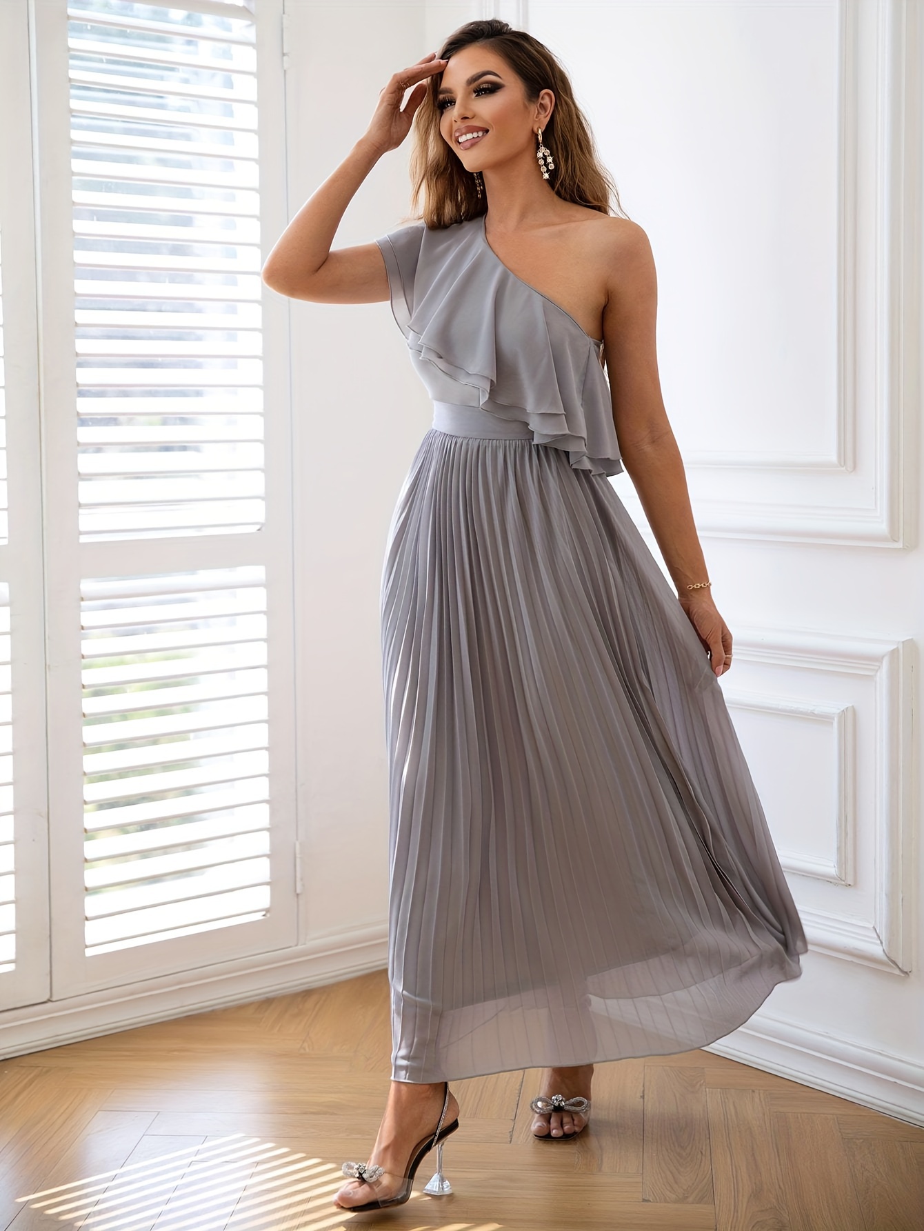ODEN BACKLESS FRILL MAXI DRESS | OLIVE | DRESSES | SHONA JOY