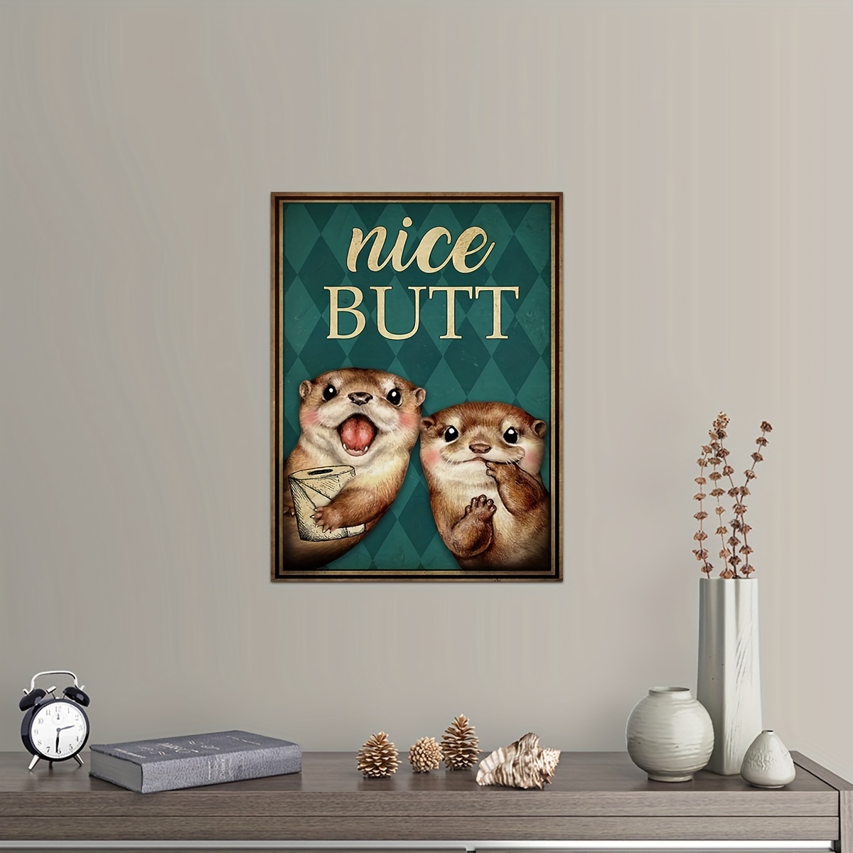 Otter Pet Lover Nice Butt Poster Underpants Cotton Panties Men's
