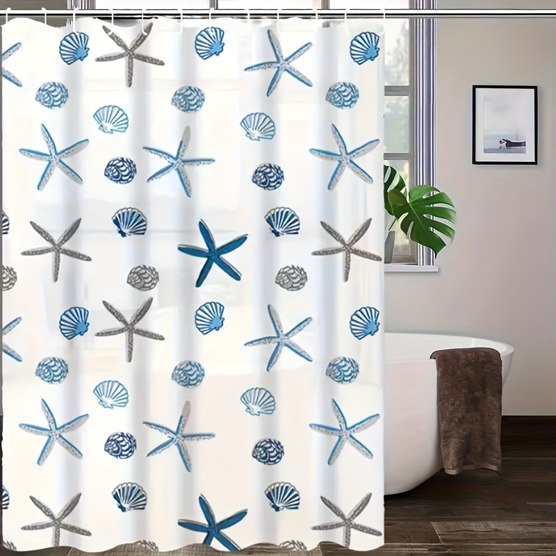 Waterproof Peva Shower Curtain With Metal Grommets And Hooks - Temu New  Zealand