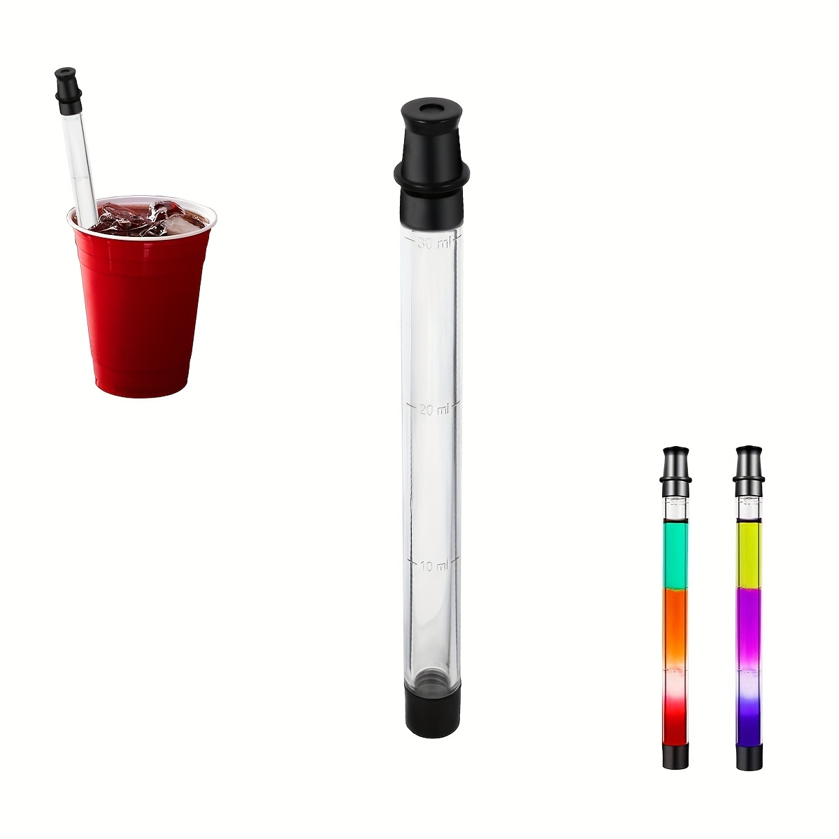 Shot Straw Shot Holder And Straw For The Beach Pool And - Temu