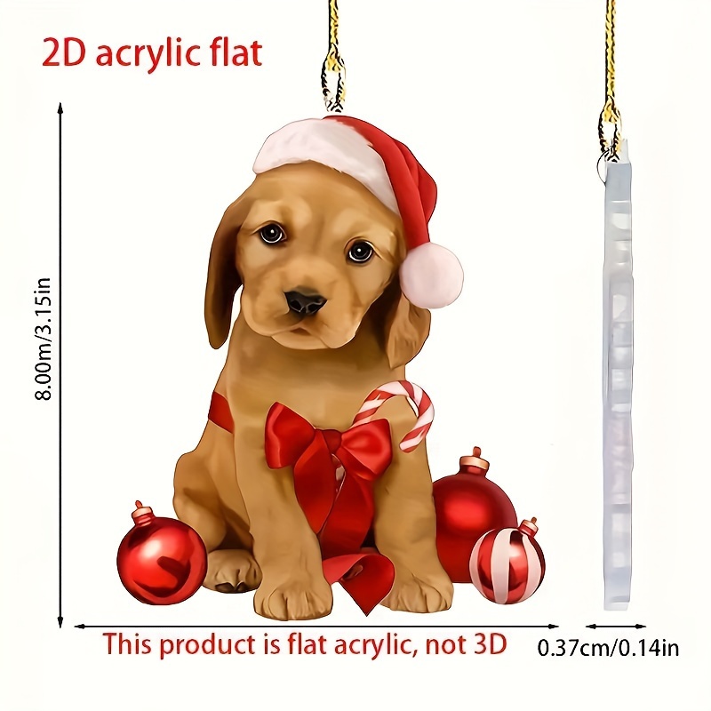Kaufe Auto Anhänger Acryl Pet Drop Ornament Universal Auto Rückspiegel  Innen Dekor Hund Hängende Dekoration Spielzeug Geschenk