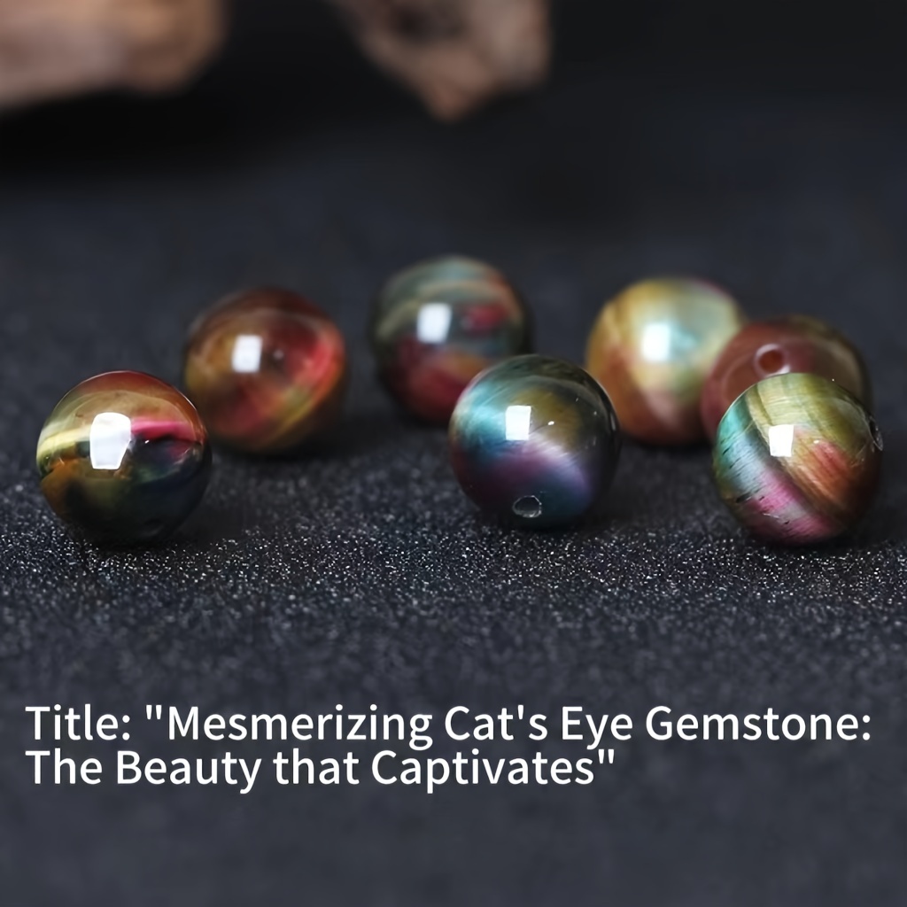 Cat's Eye Stone Tourmaline Tiger Eye Stone Loose Beads, Single Diy Handmade  Weaving Bead, Bracelet Material Accessories Jewelry - Temu Australia