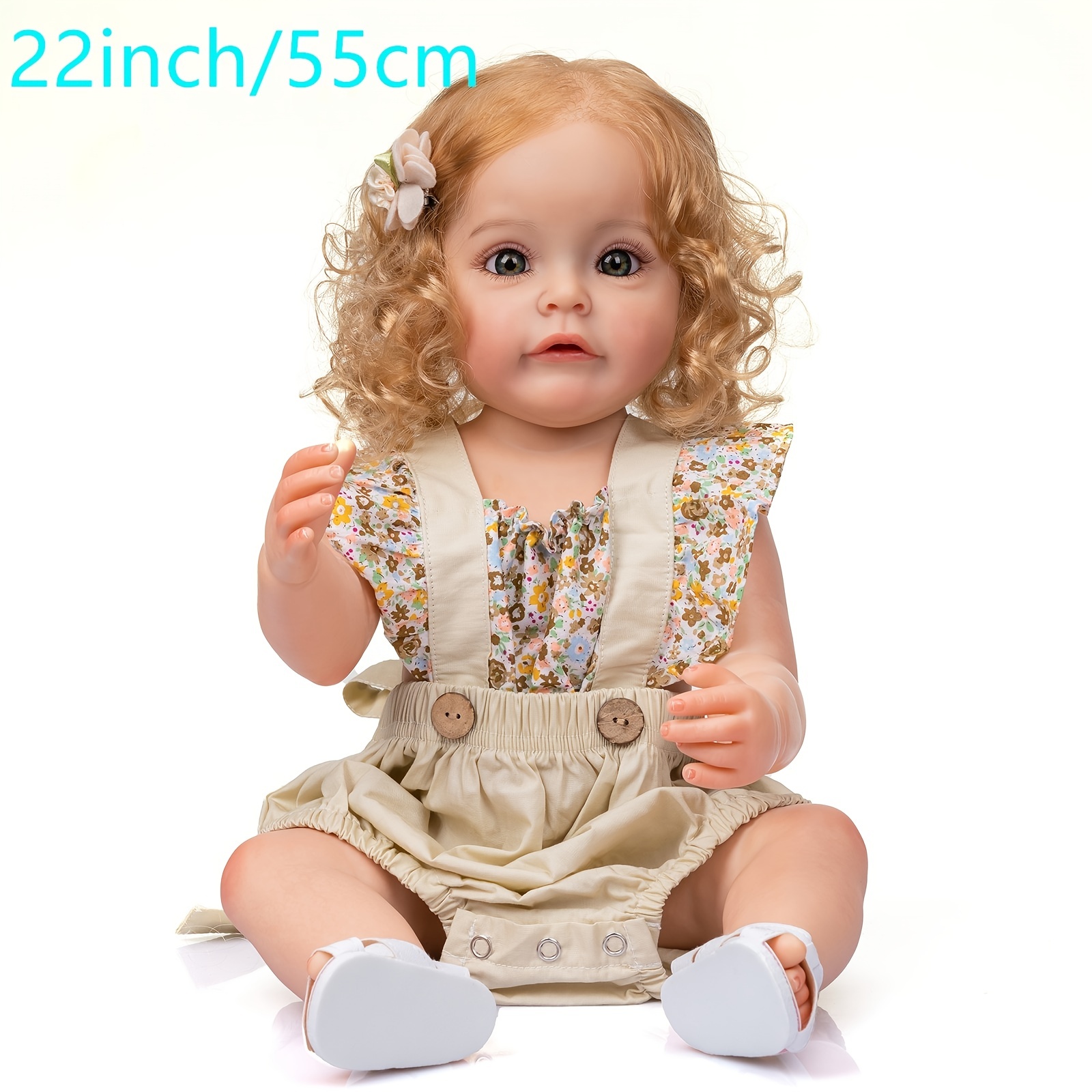 Reborn doll baby toys lol 22inch 55cm de silicone real vinyl