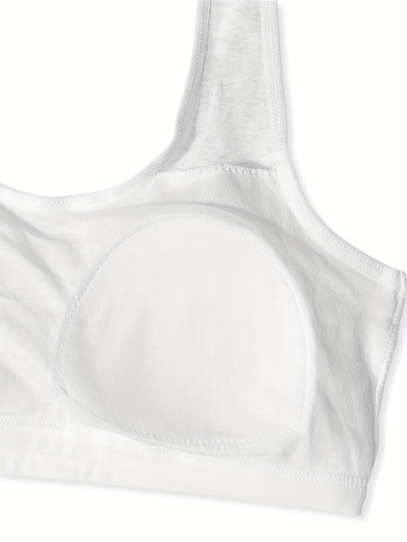 Teen Girl's Cotton Comfort Seamless Cami Bra with Removable Padding