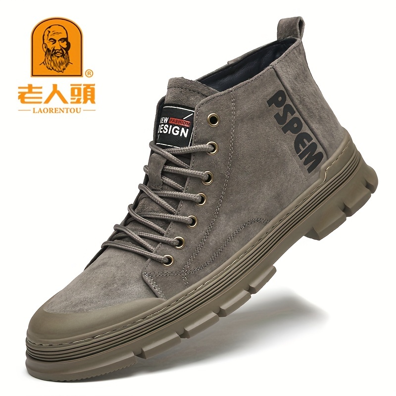 Botas Cordones Hombre Zapatos Casuales Caminar Zapatillas Alta