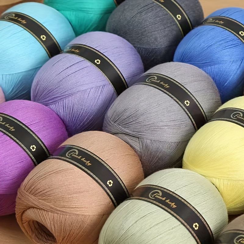Solid Color Silk Cotton Yarn Soft Yarn For Crocheting - Temu