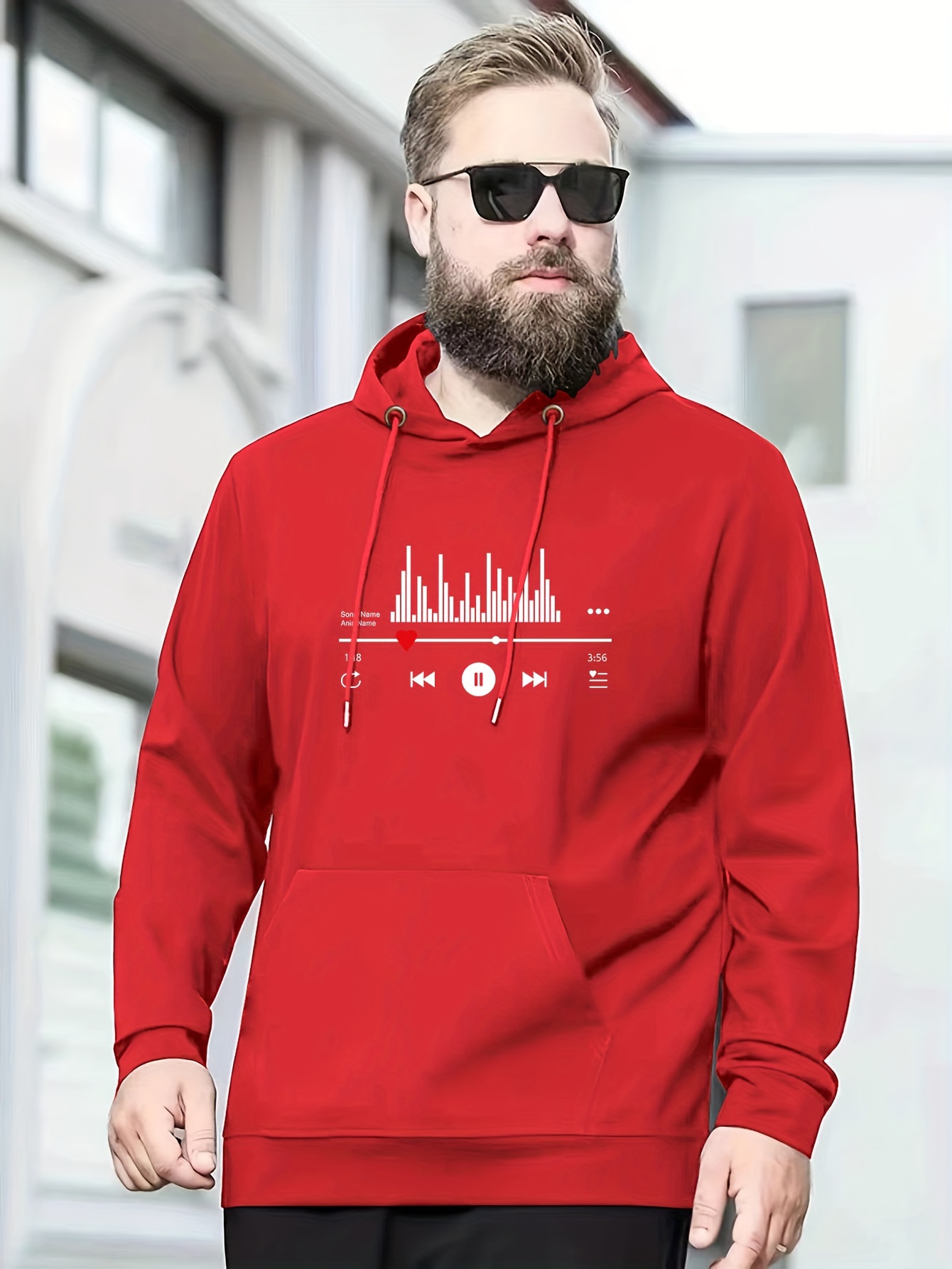 Red best sale hoodie fashion