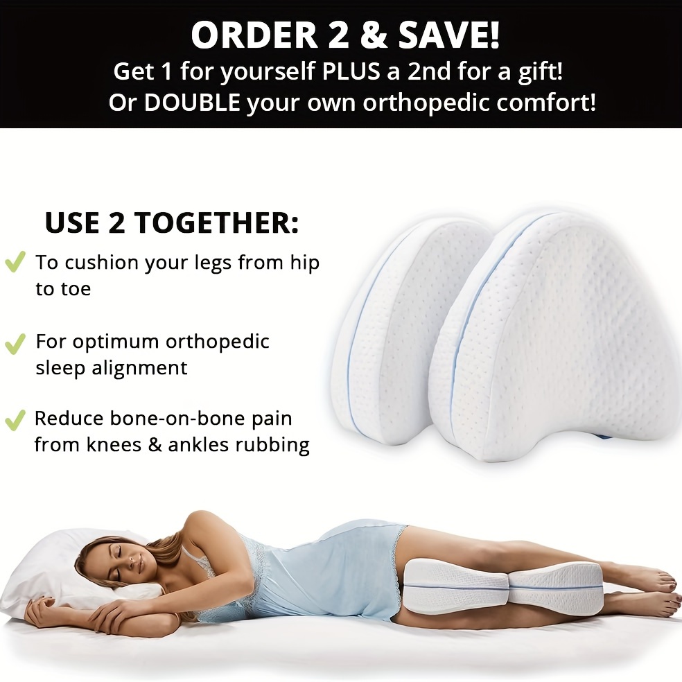 Orthopedic Knee Leg Pillow for Sciatica Relief Back Pain Sleep Support  Cushion