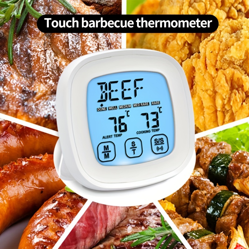 Kitchen Food Thermometer, Probe Touch Screen Digital Oil