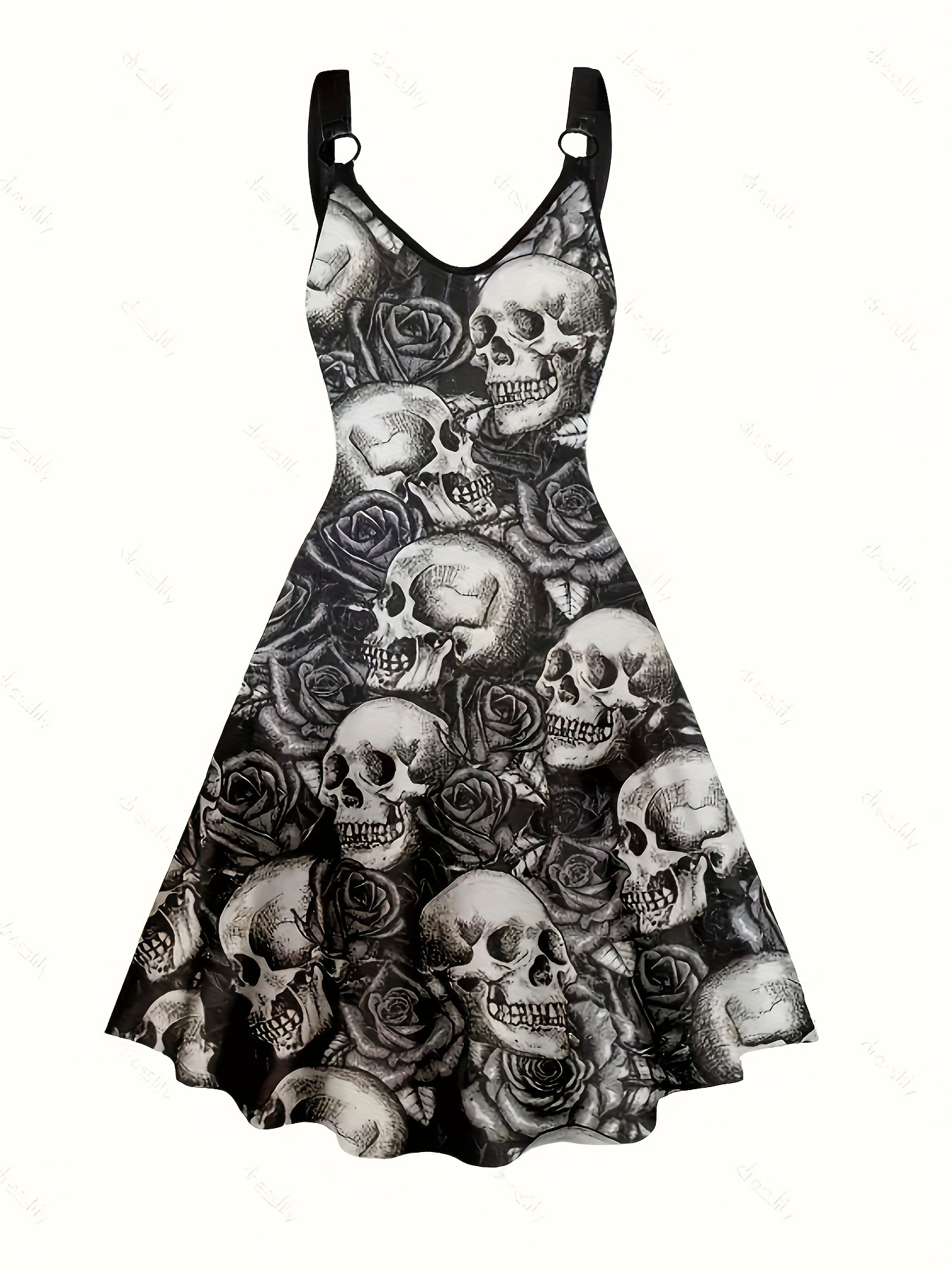 Skull Black Dress