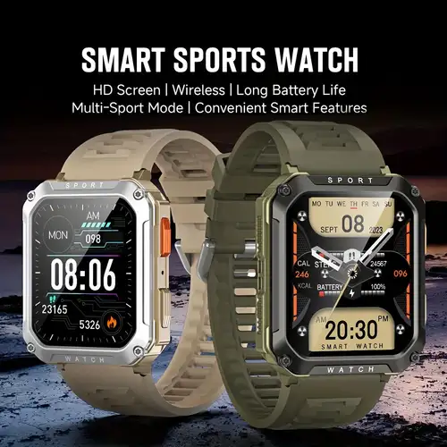 Full Touch Sport Smart Watch Mit BT-Anruf, Schlafüberwachung, Übung,  Wetter, Kamerasteuerung, Musiksteuerung, Theatermodus, Kompatibel Mit  Android Und IOS - Temu Germany