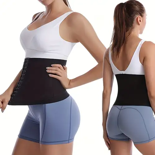 Women's Waist Trimmer Burn Belly Fat Sweat Belt For Plus - Temu
