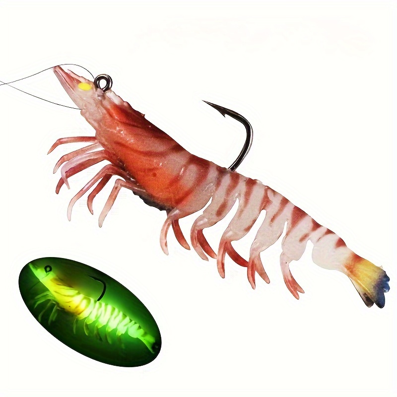 Soft Plastic Shrimp Pre rigged Trolling Swimbaits Fishing - Temu Australia