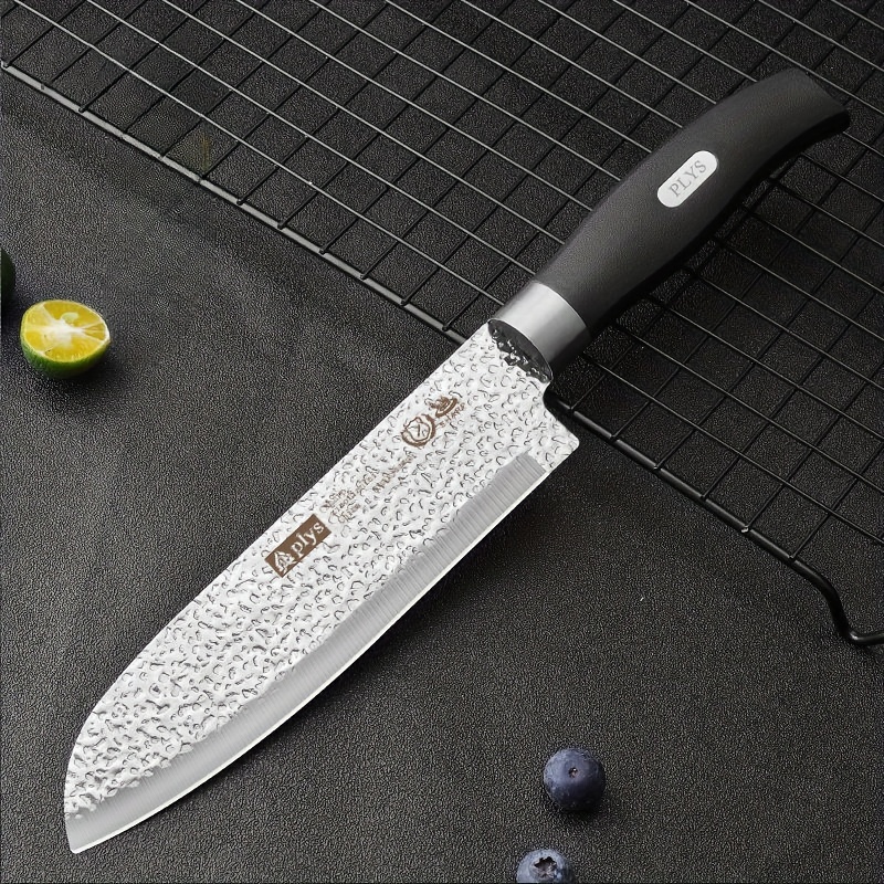 Plys Kitchen Knife, Forged Large Chopping Knife, Sharp Slicing Knife For  Home Outdoor Cooking - Temu