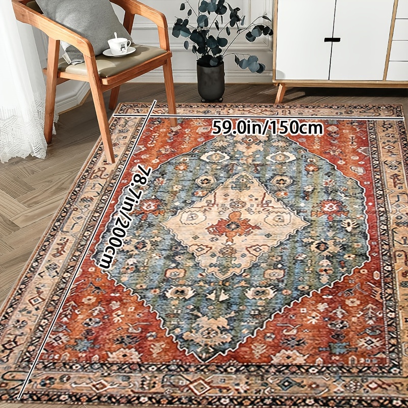 Boho Tribal Area Rug Large Dining Room Rug Soft Living Room - Temu