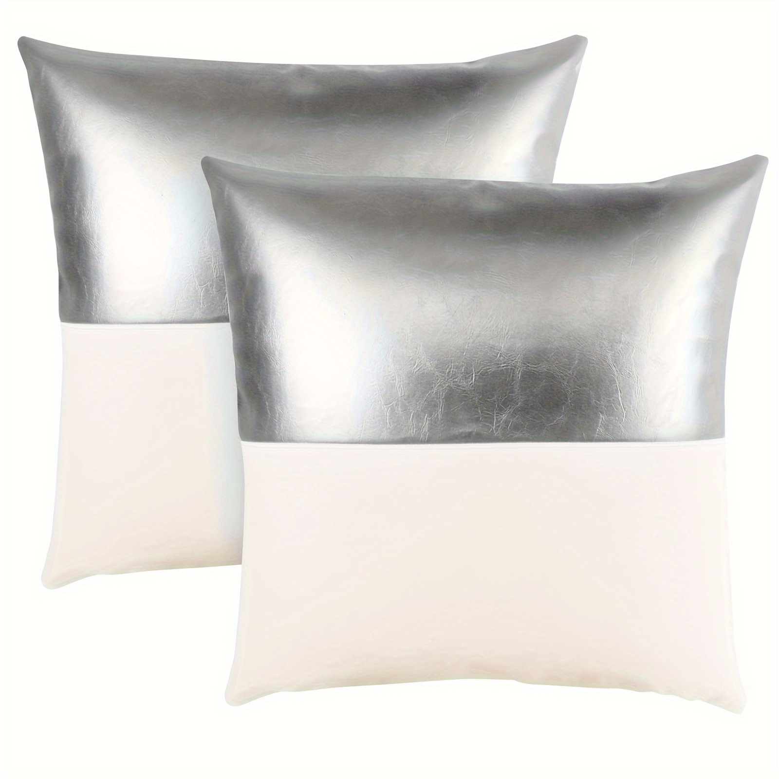 Decorative Throw Pillow Covers 18x18, Faux Fur Farmhouse Boho