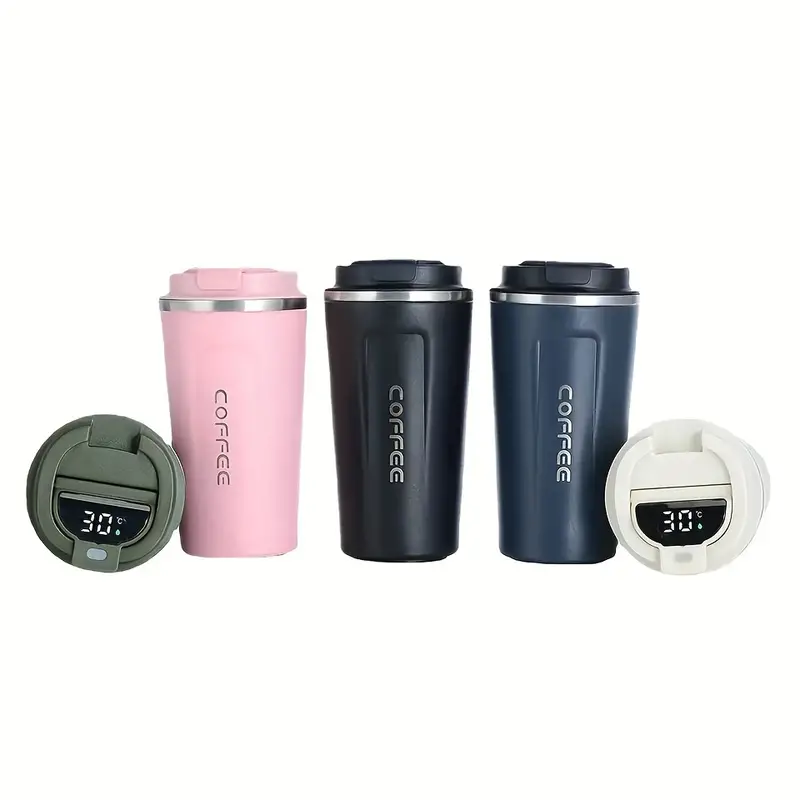 380ml/510ml Insulated Coffee Mug Stainless Steel Vacuum Travel Mug  Leakproof Portable Coffee Cup with Lid