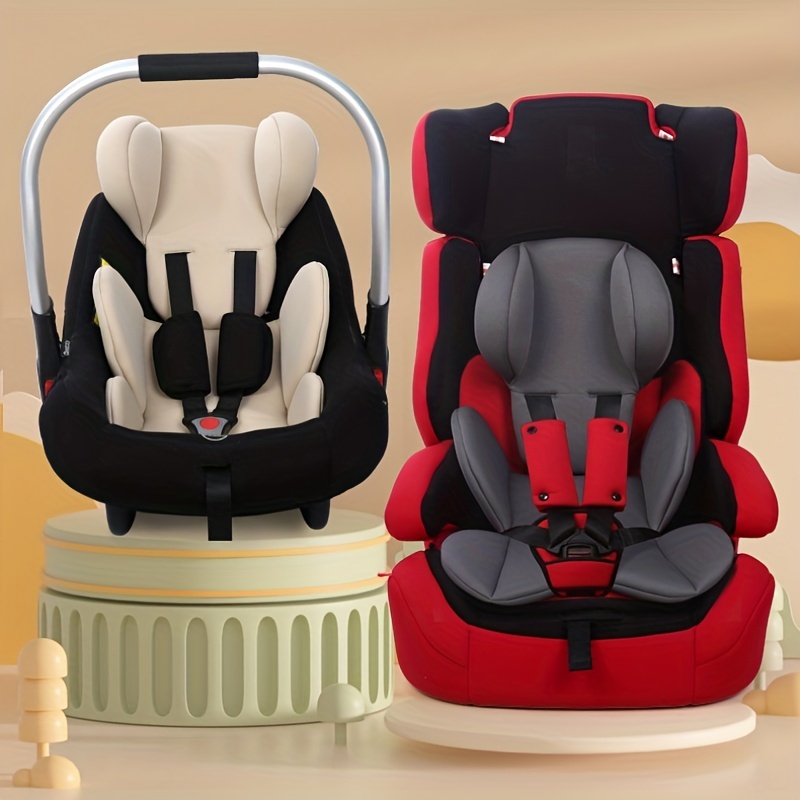 Cojín de asiento de bebé, cojín de doble cara portátil transpirable de  felpa para asiento de coche, bebé para cochecito de coche