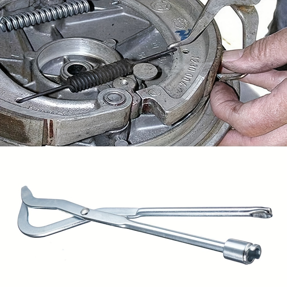 

Plier, Brake Return Spring Pliers, Drum Brake Shoe Return Spring Install & Remove Double Ended Pliers Installer & Remover Tool For Removal And Installation Repair Tool