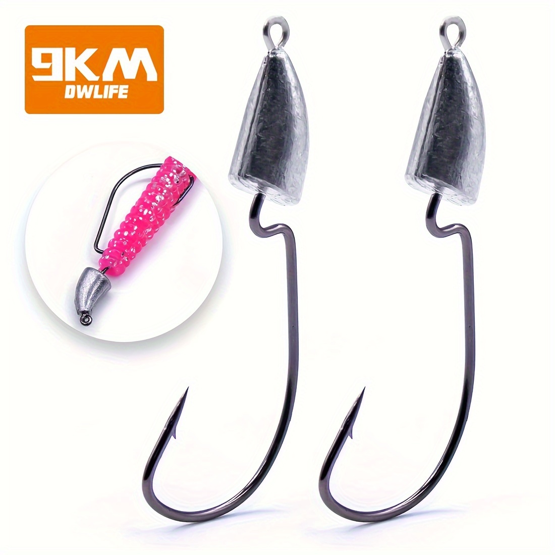 8003 Wacky Hooks Soft Bait Hooks Barbed Fishing Hook Drop - Temu