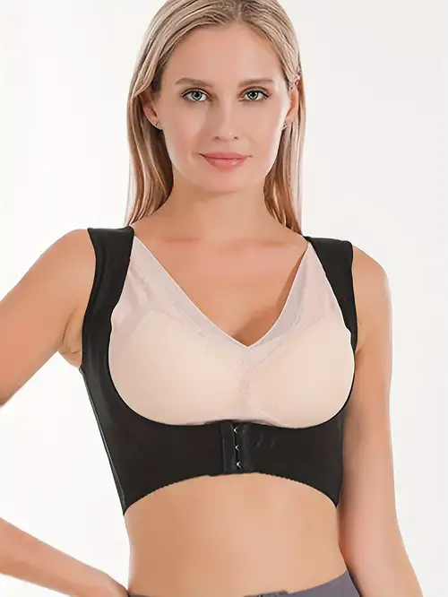 Posture Corrector Tops Front Buckle Breast Lifting Beauty - Temu United  Kingdom