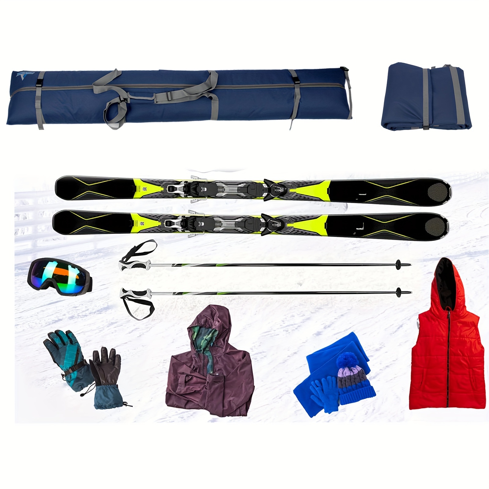 Funda para esquís ajustable Wedze 500