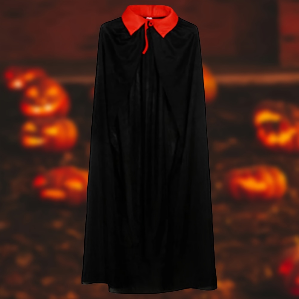 Fantasia Capa de Halloween Infantil Vermelha Unissex Vampiro
