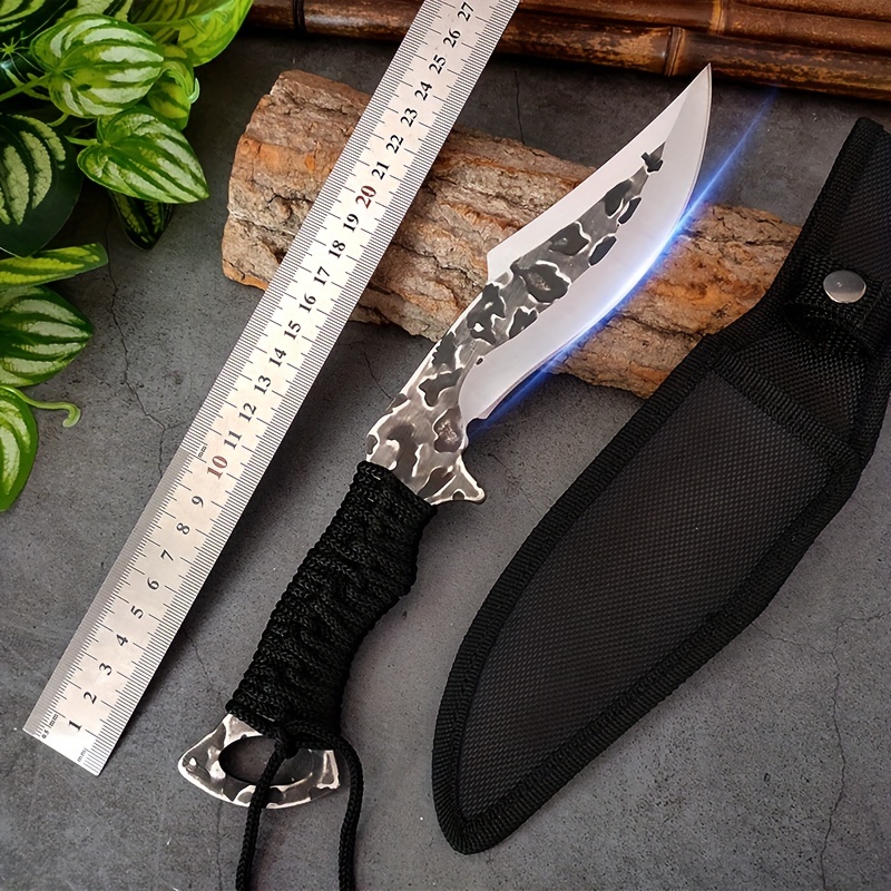 Mongolian Meat Knife With Knife Cover Portable Kitchen Knife - Temu