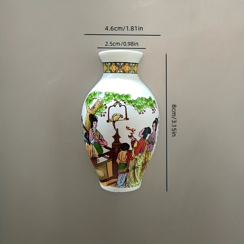 8pcs Mini Vase En Céramique Magnétique Pipette Autocollant - Temu