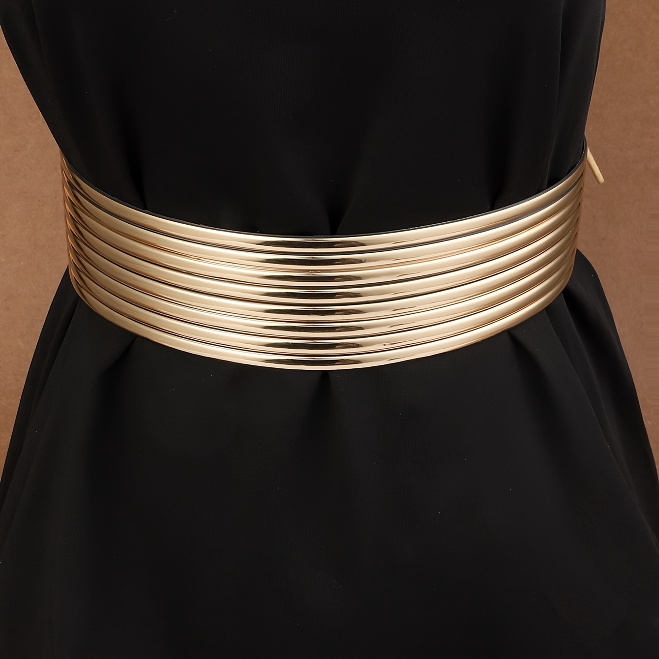

Fashionable Elastic Boho Belt Pu Leather Combination Waist Accessories Casual Style Dress Girdle For Women