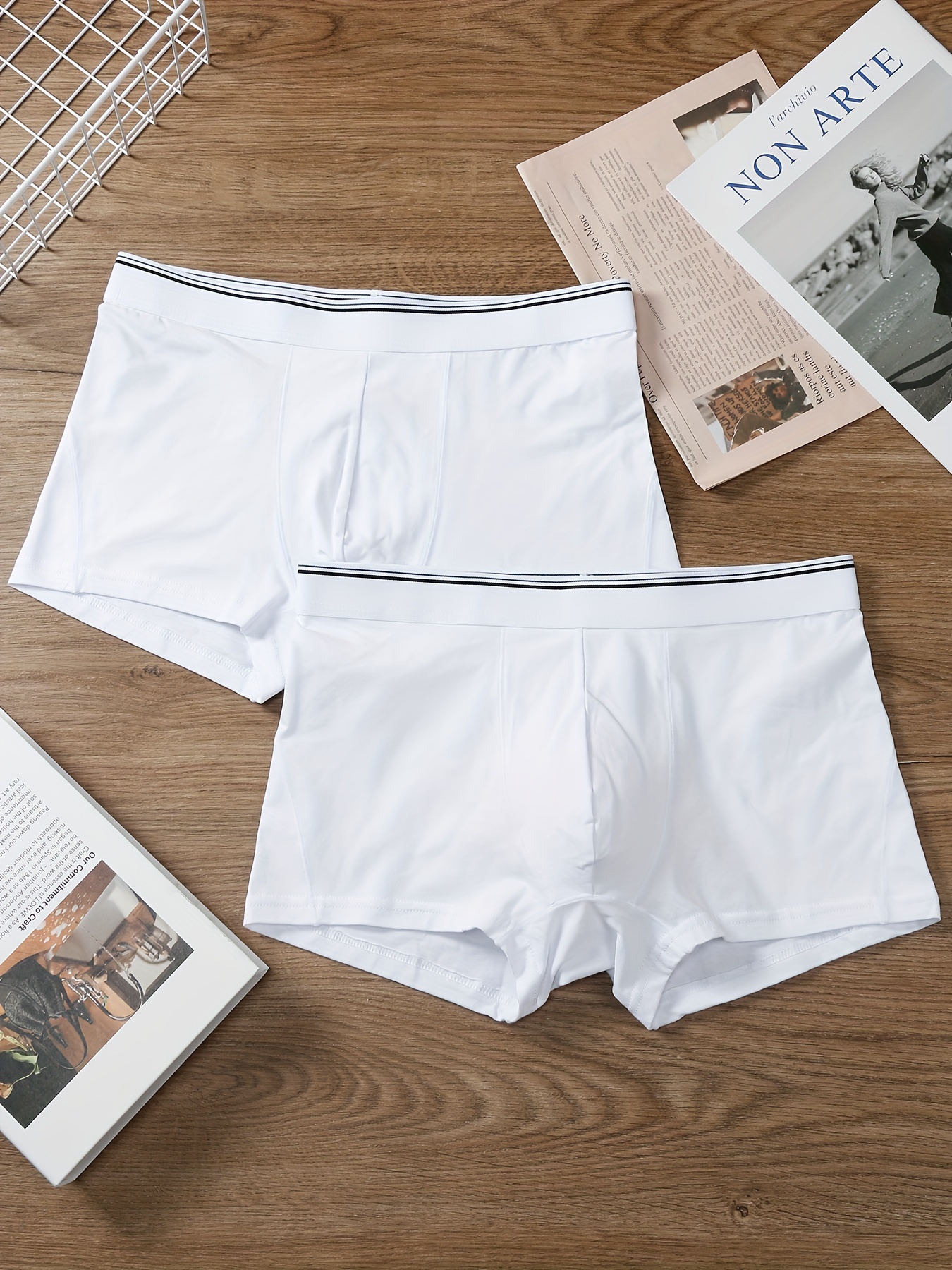 Men's Fashion Cotton Breathable Soft Comfy Stretchy Boxer - Temu