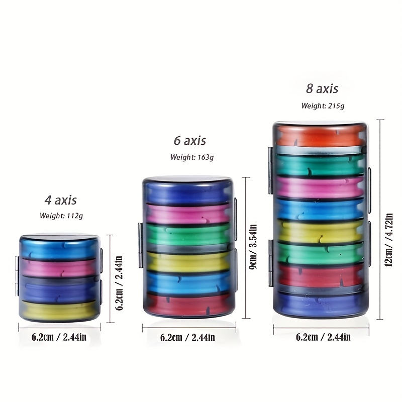 Fishing Line Spool Case Holder Fly Fishing Spools Organizer Storage  Accessories For Fishing Snell Leader Rig Random Colors1pcsrandom Color