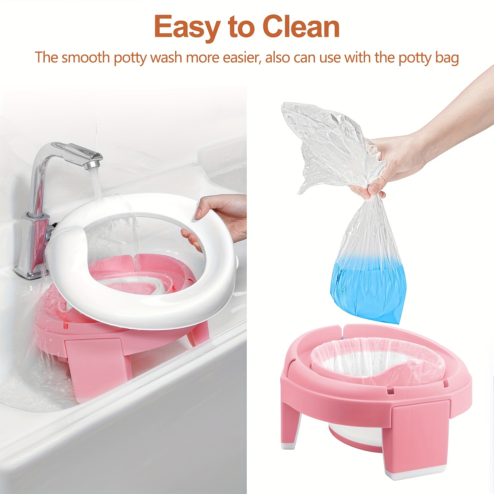 Kids Travel Potty Portable Potty Training Seat Toddler - Temu