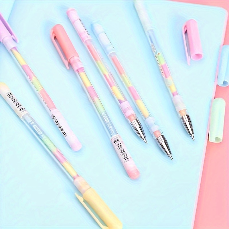 Color Rainbow Pens 6 in 1 Drawing Pens Glitter Pens - Temu