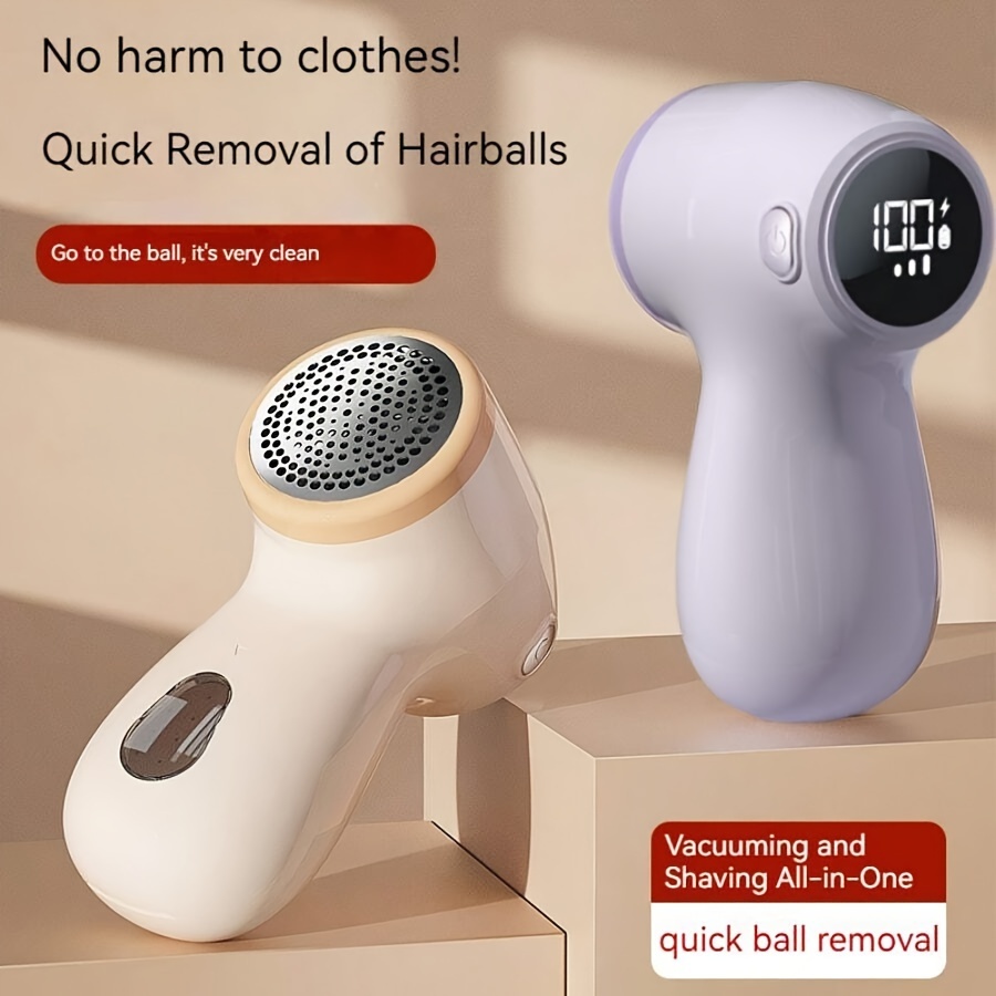 Rechargeable Fabric Shaver Lint Shaver With Digital Display - Temu