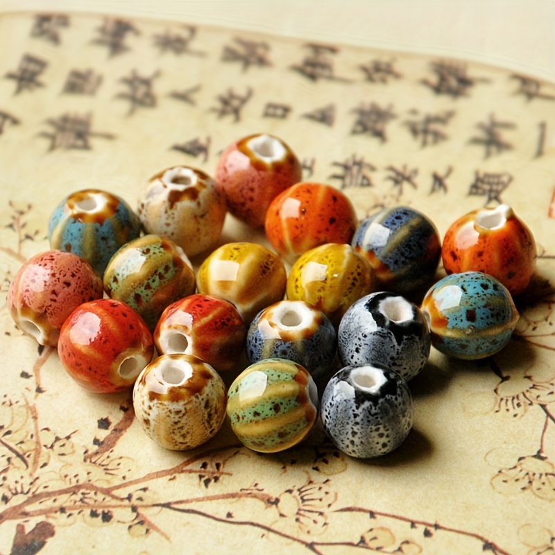 Bohemian Beads for Jewelry Making Handmade Lampwork Disc Beads For