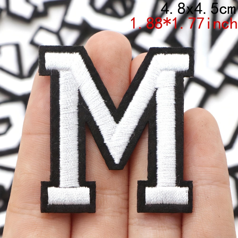 Chenille Patches Iron On 5cm Letter Patch Various Colours Alphabet  Embroidery