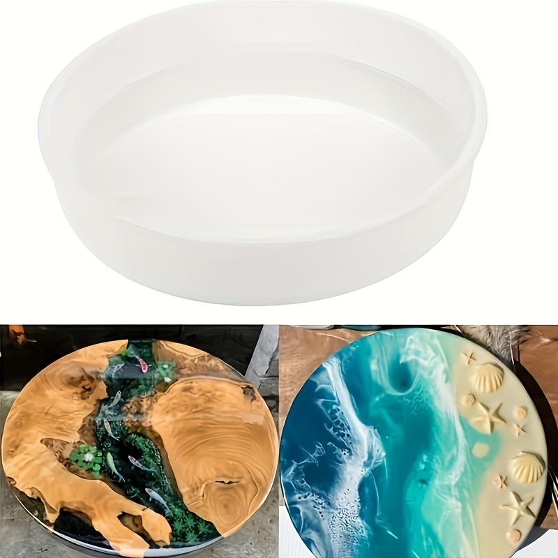 24 Large Resin Table Molds, Large Resin Mold Round Silicone,Epoxy Table  Mold for Charcuterie Board, River Resin Coffee Table, DIY Art Home