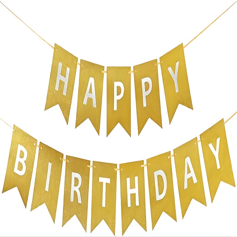 LV Theme Happy Birthday Decoration Hanging and Banner for Photo